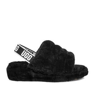 UGG Fluff Yeah Slide Slipper in Black Size 9
